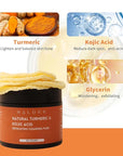 Turmeric kojic acid cleansing pads,
