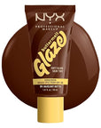 NYX PROFESSIONAL MAKEUP Buttermelt Glaze Soft Glow Skin Tint + SPF 30, Up To 12HR Wear, 09 Hazelnut Butta