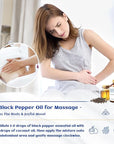HIQILI Black Pepper Essential Oil for Aromatherapy & Diffuser - Natural Spicy & Warming Scent - Therapeutic Grade - 3.38 Fl Oz