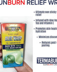 Aloe Wrap for Sunburn Relief – New Hydro-Gel After Sun Organic Aloe Skin Treatment for Long-Lasting Relief from Pain, Itching, and Peeling. Made in The USA with 100% certified organic Aloe