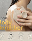 TOOLETRIES Body Scrubber 2.0 – Premium Silicone Scrubber for Cleaning, Exfoliating Your Skin – Extra Long Lather Boosting Bristles with Ergonomic Handle, Long-Lasting & Easy to Clean - Sand