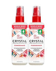Crystal Mineral Deodorant Spray, Pomegranate, 4.0 oz, Pack of 2
