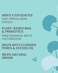 Burt’s Bees Foaming Face Wash, BHA Breakout Defense Cleanser for All Skin Types, Washes Away Impurities & Excess Facial Oil, With a Prebiotic, 8 Oz.