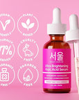 SeoulCeuticals Korean Skin Care Kojic Acid Serum Alpha Arbutin – Dark Spot Remover Corrector Glycolic Acid + Salicylic Acid K Beauty 1oz