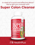 Health Plus Super Colon Cleanse: 10-Day Cleanse -Detox 12 Cleanses, 480 Capsules