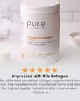 Pure Therapro Rx TriActive Collagen Plus, Collagen Powder for Hair, Skin, Nails, Bones & Joints, Hydrolyzed Collagen Powder w/Patented Peptides, Unflavored Multi Collagen Protein Powder, 30 Servings