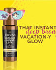 Jergens Natural Glow Instant Sun Body Mousse, Self Tanner for Ultra Deep Bronze Tan, Sunless Tanning Body Bronzer, Natural Looking Fake Tan, 6 Oz, Pack of 2