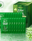 30 Pack Aloe Vera Gel for Face, Hair, Skin, Sunburn Relief, 99% Pure Aloe Vera Gel for After Sun Skin Care Relief, Bulk Aloe Gel Travel Size for All Skin Types