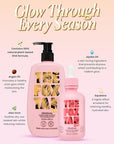 The Fox Tan Sunkissed Duo Bundle, Self-Tanning Face Serum & Body Lotion For Natural Streak-Free Tans, Vegan & Cruelty Free, 100mL + 300mL (2 Products)
