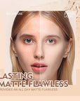 SACE LADY Face Pressed Powder Sets Makeup, Controls Cruelty-free, (#01) 0.35oz