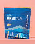 Nello Supercalm Powdered Drink Mix, Cortisol Reducer* and Sleep Aid Supplement, L Theanine, Ksm-66 Ashwagandha, Magnesium Glycinate, Vitamin D 3, No Sugar, Non GMO, On The Go, 20 Ct, Yuzu Guava