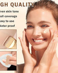 AIUEO Airbrush Foundation Makeup Spray for Mature Skin Lightweight Full Coverage Airbrush Flawless Setting Spray Foundation Makeup-Beige