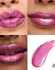 Kaely 2-in-1 Rose Metallic Lipstick and Lip Liner, Shimmer Liquid Metallic Lipsticks for Women, Glitter Lip Gloss Stain Long Lasting Waterproof Smudge Proof 24 Hour, Vegan Makeup, 15
