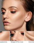 FOCALLURE 2 Pcs Mineral Cream Contour Stick,Moisturize Highlighter and Bronzer Pen,Non Stick Face Brightens & Shades Pencil,Long Lasting & Smooth Gliding Face Illuminator Makeup,Light