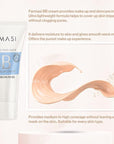 FARMASi Make Up BB Cream Beauty Balm, Full-Coverage Foundation, Concealer, Moisturizer BB Cream for All Skin Types, 1.7 fl. oz. / 50 ml (Light to medium)