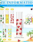 50 Pcs Summer Lip Balm Bulk Gifts
