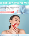 Red-Light-Therapy-for-Face and Neck, Face 𝖲 culpting Wand Facial Massager with 7 Color (Red)