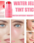 Milk Cooling Water Jelly Tint, Jelly Blush Stick Makeup Jelly Tint, Milk Jelly Blush, Cruelty Free, Blush Stick for Cheeks and Lips