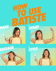 Batiste Dry Shampoo, Tropical Fragrance, Refresh Hair and Absorb Oil Between Washes, Waterless Shampoo for Added Hair Texture and Body, 5.71 oz Dry Shampoo Bottle