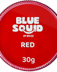 Blue Squid Face Paint Water Based Single Cake Professional Face Paint & Body Paint - Water Activated, Kids Adults Face Painting for Costume, Halloween Makeup, Cosplay - Classic Red Face Paint 30g