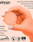 Mehron Makeup Paradise Makeup AQ Refill Size | Stage & Screen Performance, Face & Body Painting, Beauty, Cosplay, and Halloween | Water Activated Face Paint, Body Paint .25 oz (7 ml) - Pastel Orange