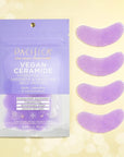 Pacifica Undereye Mask Vegan Ceramide Hydrating Jelly Eye Patches - Under Eye & Smile Line Masks for Fine Lines & Puffiness, Barrier Repair for Sensitive Skin, Fragrance-Free Vegan Clean Beauty