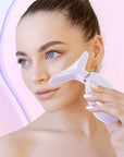 Facial Massager Red-Light-Therapy-for-Face and Neck, Face 𝖲 culpting Wand with 7 Color, Face Tool for Skin Care (Purple)