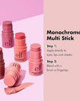 e.l.f., Monochromatic Multi Stick, Creamy, Lightweight, Versatile, Luxurious, Sparkling Rose, 0.17 Oz