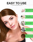 Fvquhvo Instant Hair Color Shampoo, Blonde Brown for Women Men, Long Lasting Brown Hair Dye Colors in Minutes, Easy to Use