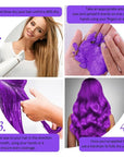Purple Temporary Hair Color Wax, Instant Natural Violet Hairstyle Cream Dye, Washable Styling Pomades for Girls Women Youth, Disposable Coloring Mud for Party Cosplay DIY Halloween