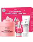 ANUA BRIGHTENING Niacinamide Skincare Routine Set (Amazon Exclusive Set), Niacinamide Serum & Toner Pad & Face Moisturizer, Skin clarity, Moisture barrier for Daily care, Korean Skincare Set