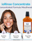 ioRinse Concentrated Irrigant with Active Molecular Iodine, Alcohol-Free Dental Irrigant, for use with Waterpik Water Flossers, and All Other Oral Irrigation Devices