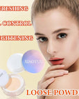 Loose Setting Face Powder,Loose Powder Lightweight & Breathable Women(Natural)