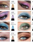 8Pcs Glitter Eye Shadow Sticks Liner Pencils Makeup Set, Desert Mocha Beige Gold Light Purple Pink Sky Dazzling Blue Geen Glitter Shimmer Eyeliner Pencil Cream Eyeshadow Palette Makeup for Older Women
