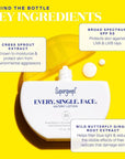 Supergoop! Every. Single. Face. Watery Lotion - 1.7 fl oz - Pack of 2 - Broad Spectrum SPF 50 PA++++ Sunscreen Lotion - Water & Sweat Resistant - All Skin Types