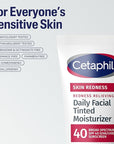 CETAPHIL Redness Relieving Daily Facial Moisturizer SPF 40, 1.7 fl oz, Broad spectrum Sunscreen, Neutral Tint, For Redness-Prone Skin