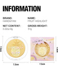 Cream Highlighter Compact, Highly Pigmented Glitter Powder Makeup, Face