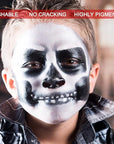 MEICOLY White Cream Face Body Paint,2.37Oz Large Tube Clown White Makeup,Water Based Full Body Paint for Adults and Kids,Halloween SFX Skull Joker Zombie Vampire Skeleton Goth Cosplay Mime Makeup
