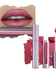 Runway Rogue Silk Glam Liquid Lipstick, Long Wear Frosted Berry-Rose Lipstick, ‘First Class’