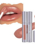 Runway Rogue Classic Lip Gloss, Nude Medium-Sheer Hydrating Lip Gloss, ‘Supermodel’