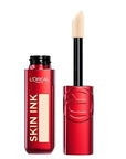 L'Oreal Paris Infallible Skin Ink 2-in-1 Foundation Concealer Hybrid Face Makeup, up to 48HR Transfer-Resistant with Buildable Light to Full Coverage, 15 Fair Neutral
