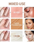 Liquid Highlighter Natural Glow For Face & Body, Cushion Applicator