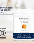 Metagenics Herbulk - Orange Flavor with Other Natural Flavors - 30 Servings