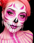 MEICOLY Pink Face Body Paint Stick(1.06 Oz),Blendable Halloween Face Paint ,Pink Accessories for Spirit Week,Sweatproof Waterproof Body Paint Makeup Oil Based Stick for Special Effects SFX Cosplay