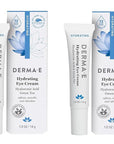 Derma E Hydrating Eye Cream, 0.5 oz | Firming and Lifting, Hyaluronic Acid Treatment, Under Eye and Upper Eyelid Cream, Reduces Puffiness and Appearance of Fine Lines (Pack of 2)