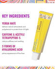 Good Molecules Yerba Mate Wake Up Eye Gel - Yerba Mate, Hyaluronic Acid and Caffeine to Hydrate, Minimize Puffiness and Swelling - Skincare for Face