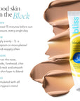 Bliss Block Star SPF 30 Invisible Daily Tinted Sunscreen with Zinc Oxide, Sunscreen & Makeup Primer - 100% Mineral Broad Spectrum Sunscreen with Titanium Dioxide and Antioxidant Blend,- 1.4 fl oz.