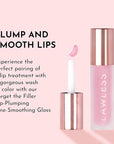Lawless Forget the Filler Lip Plumping Line Smoothing Gloss - Strawberry Shortcake - Premium Volumizing Lip Gloss with Natural Ingredients Designed to Plump, Firm, and Hydrate Lips 0.11 oz