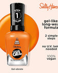 Sally Hansen Miracle Gel™, One Gel of a Party Gel-ebrate, Long Lasting, Gel-Like Formula, No UV Lamp Needed, Orange Nail Polish