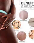 UJFQBH 2 Pieces African Bath Sponge African Net Long Net Bath Sponge Exfoliating Shower Body Scrubber Back Scrubber Skin Smoother,Great for Daily Use (Green)
